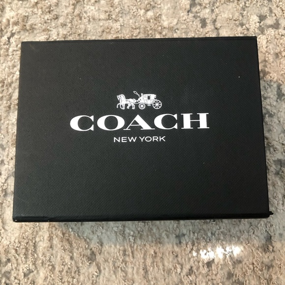 Mens Coach Bifold Brown Leather Wallet with Box - Picture 3 of 7